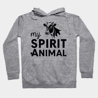 Cow My Spirit Animal Hoodie